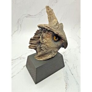 Rick Cain "Who" Limited Edition Driftwood Sculptured Owl # 1089/3000 Please READ